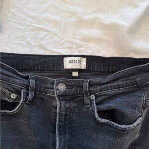 Agolde women’s Dark Gray/black Jeans